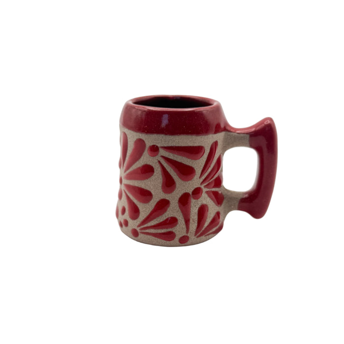 Red Hand-Painted Mini Mug – Mexico