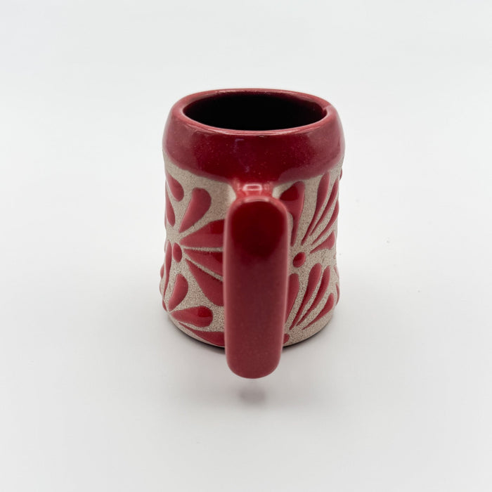 Red Hand-Painted Mini Mug – Mexico