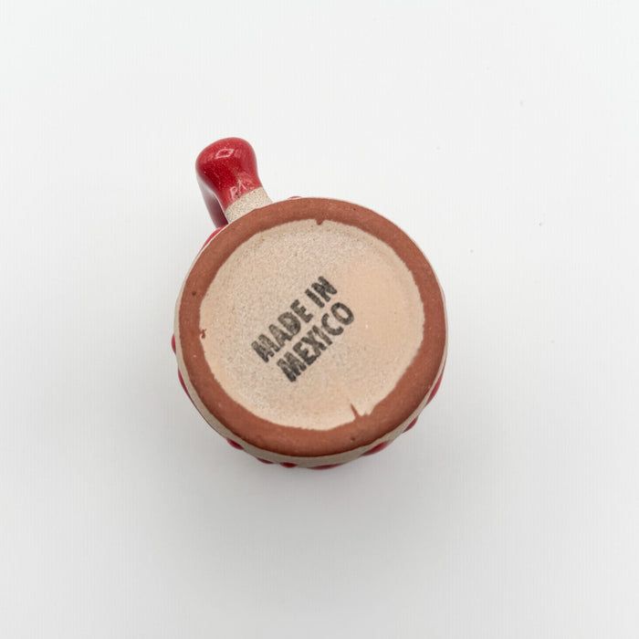 Red Hand-Painted Mini Mug – Mexico